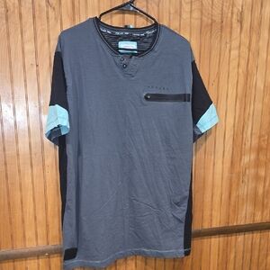 Projeck Raw Gray & Black Short Sleeve Shirt Men's XXL